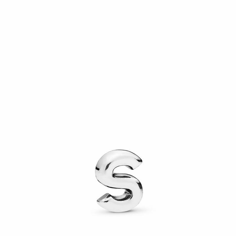 Pandora Letter S Petite Locket Charm - Sterling Silver - Canada | QD6320EH